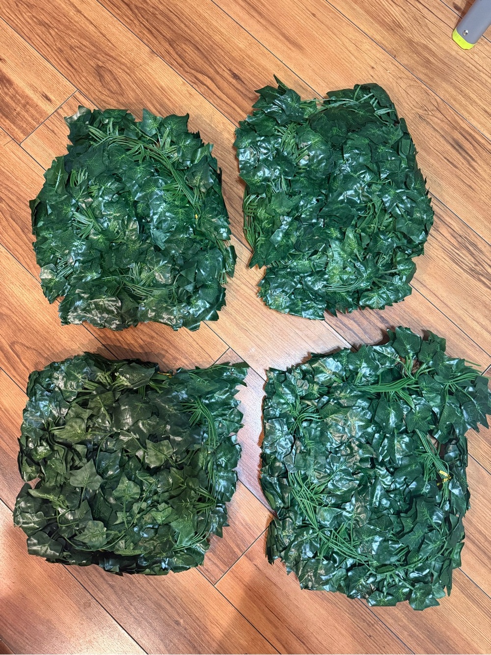 Artificial Ivy Leaves- set of 4 12 strands each roll - sealed